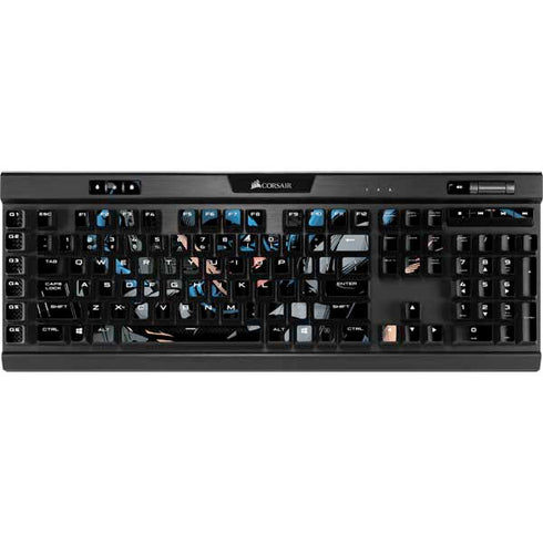 DC Comics Batman Throwing Batarang Jim Lee Art K95 RGB PLATINUM Mechanical Gaming Keyboard Skin