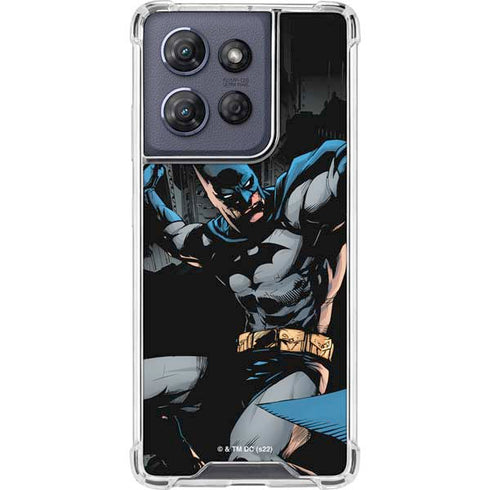 DC Comics Batman Throwing Batarang Jim Lee Art Moto G Play 5G (2025) Clear Case