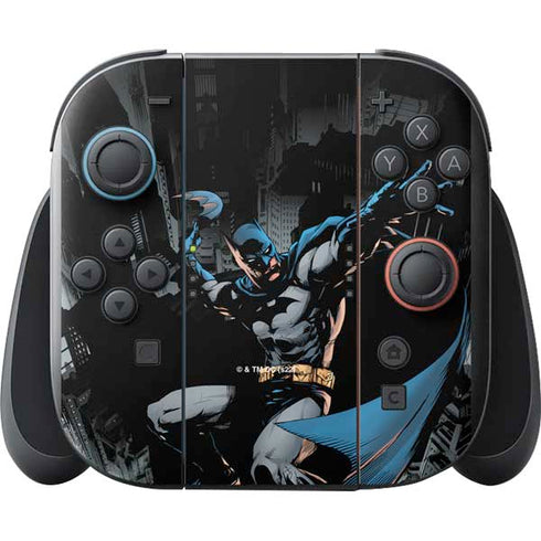 DC Comics Batman Throwing Batarang Jim Lee Art Nintendo Switch 2 (2025) with Joy-Con Skin
