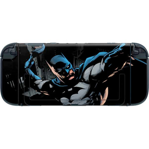 DC Comics Batman Throwing Batarang Jim Lee Art Nintendo Switch 2 (2025) with Joy-Con Skin