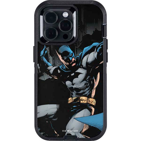 DC Comics Batman Throwing Batarang Jim Lee Art Otterbox Defender iPhone Skin