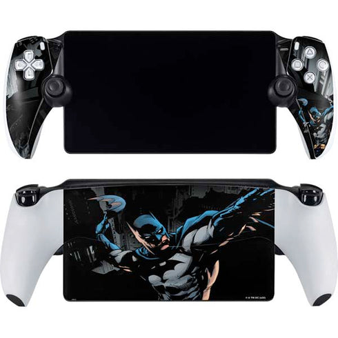 DC Comics Batman Throwing Batarang Jim Lee Art PlayStation Portal Remote Player Skin