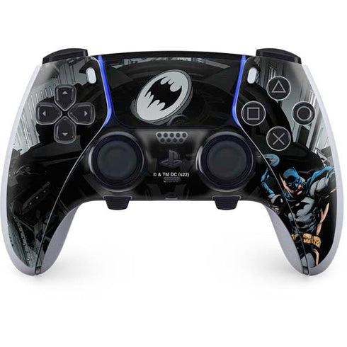 DC Comics Batman Throwing Batarang Jim Lee Art PS5 DualSense Edge Pro Controller Skin