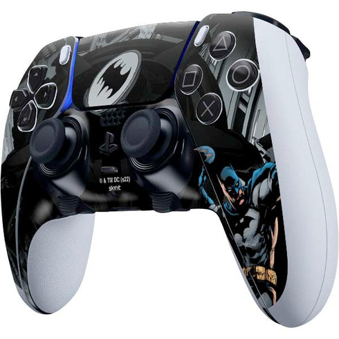 DC Comics Batman Throwing Batarang Jim Lee Art PS5 DualSense Edge Pro Controller Skin