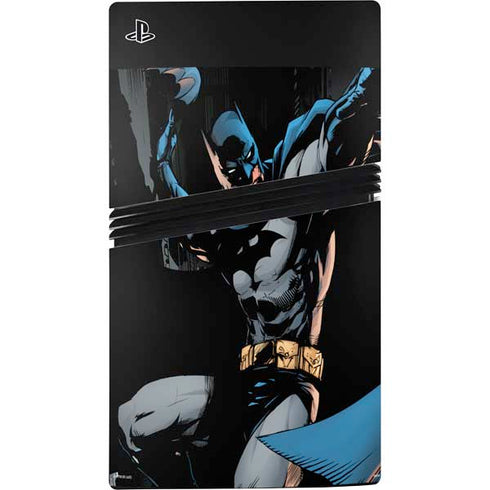 DC Comics Batman Throwing Batarang Jim Lee Art PS5 Pro Console Skin