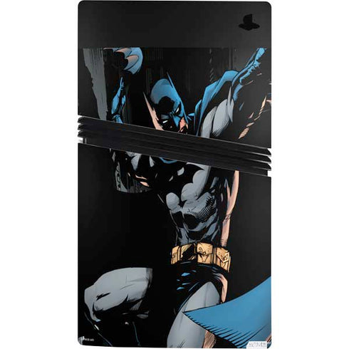 DC Comics Batman Throwing Batarang Jim Lee Art PS5 Pro Console Skin