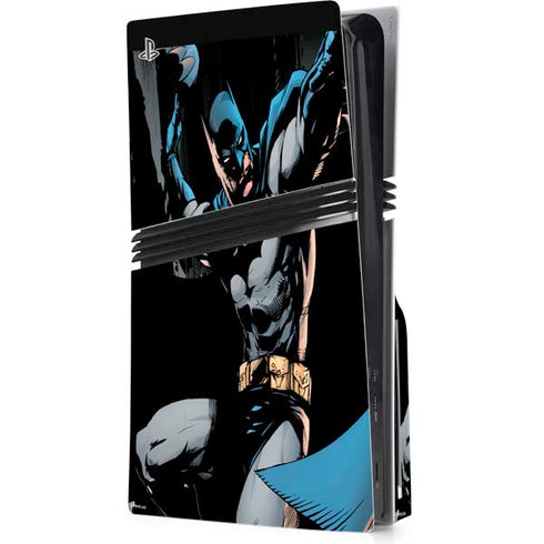 DC Comics Batman Throwing Batarang Jim Lee Art PS5 Pro Disk Console Skin