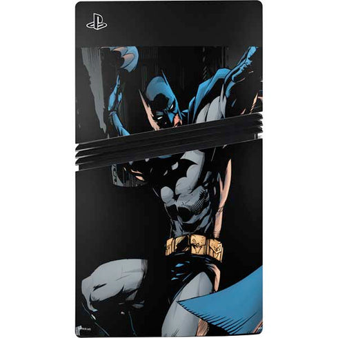 DC Comics Batman Throwing Batarang Jim Lee Art PS5 Pro Disk Console Skin