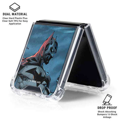 DC Comics Batman Future State Cover #4 By Jim Lee Galaxy Z Flip6 Clear Case