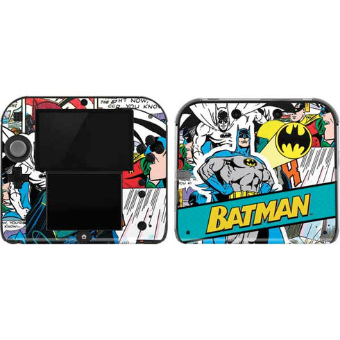 DC Comics Batman Vintage Pose Collage Art Nintendo Skins