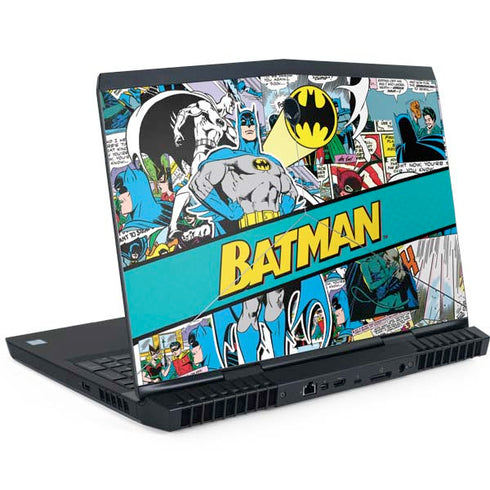 DC Comics Batman Vintage Pose Collage Art Dell Alienware Skin