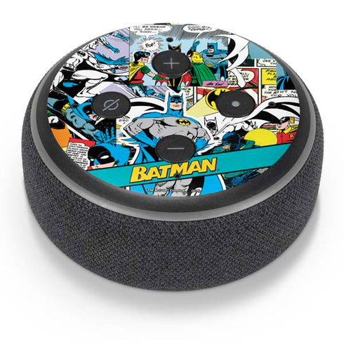 DC Comics Batman Vintage Pose Collage Art Amazon Echo Dot Skin