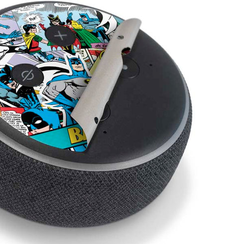 DC Comics Batman Vintage Pose Collage Art Amazon Echo Dot Skin