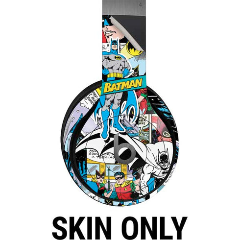DC Comics Batman Vintage Pose Collage Art Beats Solo 4 Wireless Headphones Skin