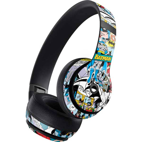 DC Comics Batman Vintage Pose Collage Art Beats Studio Pro Wireless Headphones Skin