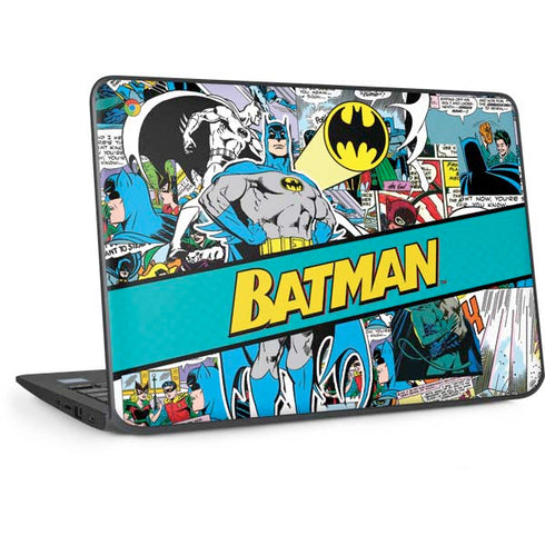 DC Comics Batman Vintage Pose Collage Art HP Chromebook Skin