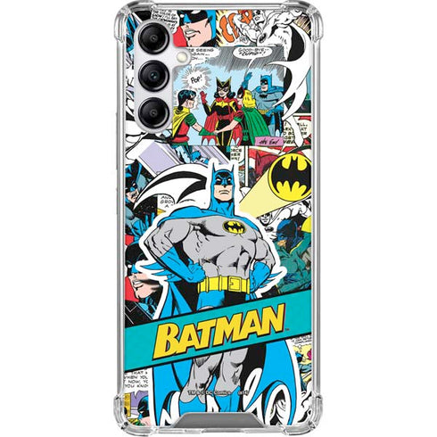 DC Comics Batman Vintage Pose Collage Art Gabb Phone 4 Clear Case