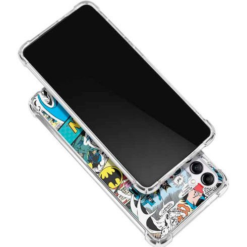 DC Comics Batman Vintage Pose Collage Art Gabb Phone 4 Clear Case