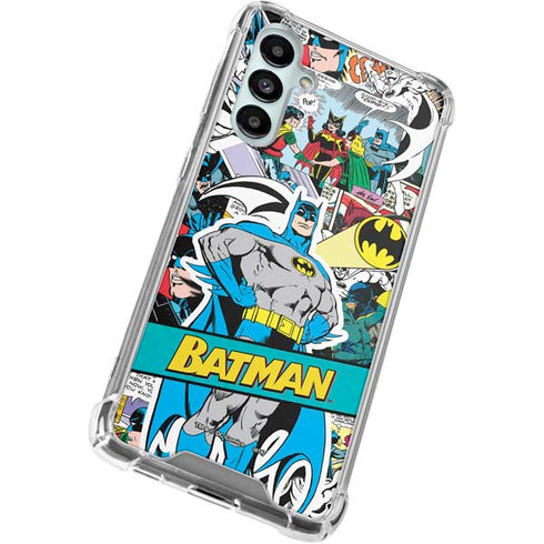 DC Comics Batman Vintage Pose Collage Art Galaxy A16 5G Clear Case
