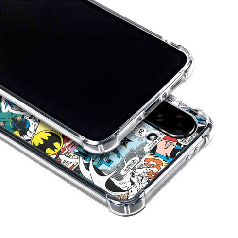 DC Comics Batman Vintage Pose Collage Art Galaxy A36 5G Clear Case