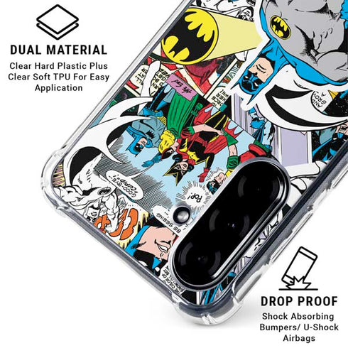 DC Comics Batman Vintage Pose Collage Art Galaxy A36 5G Clear Case