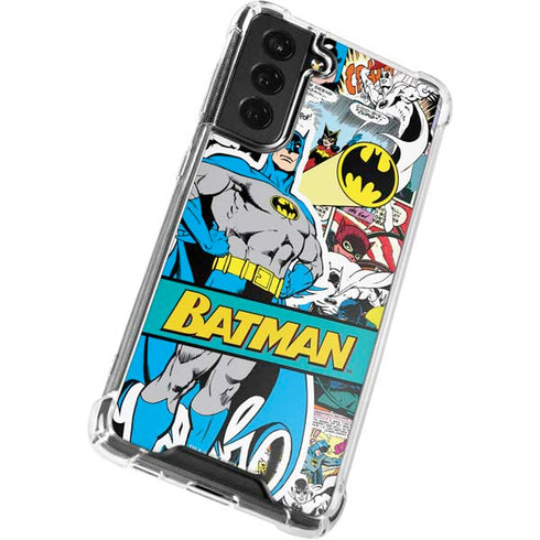 DC Comics Batman Vintage Pose Collage Art Galaxy S22 Clear Case