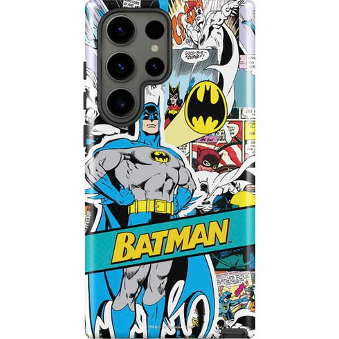 DC Comics Batman Vintage Pose Collage Art Galaxy S23 Ultra Pro Case