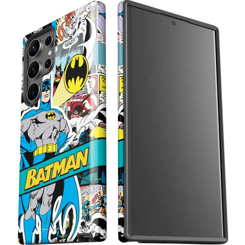 DC Comics Batman Vintage Pose Collage Art Galaxy S23 Ultra Pro Case