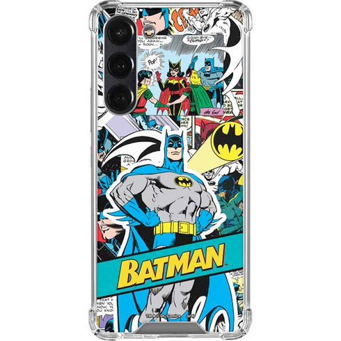 DC Comics Batman Vintage Pose Collage Art Galaxy S24 FE Clear Case