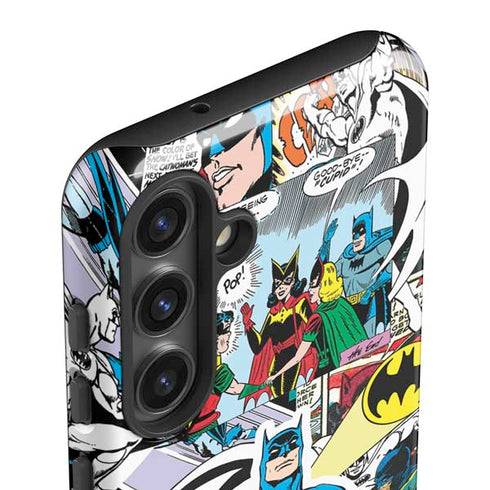 DC Comics Batman Vintage Pose Collage Art Galaxy S25 Plus Impact Case