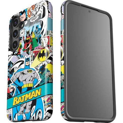 DC Comics Batman Vintage Pose Collage Art Galaxy S25 Plus Impact Case