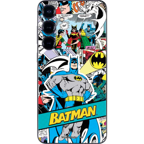 DC Comics Batman Vintage Pose Collage Art Galaxy S25 Plus Skin