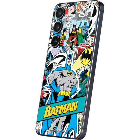 DC Comics Batman Vintage Pose Collage Art Galaxy S24 Plus Skin