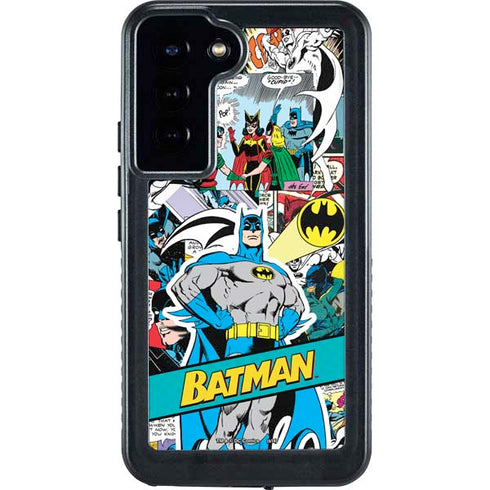 DC Comics Batman Vintage Pose Collage Art Galaxy S24 Plus Waterproof Case