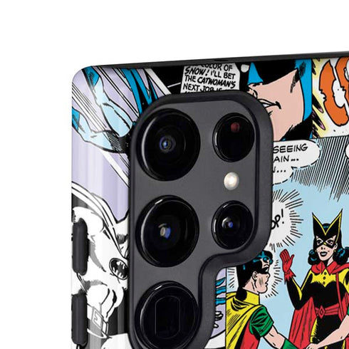 DC Comics Batman Vintage Pose Collage Art Galaxy S25 Ultra Impact Case