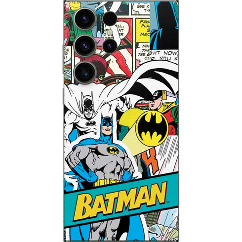 DC Comics Batman Vintage Pose Collage Art Galaxy S24 Ultra Skin