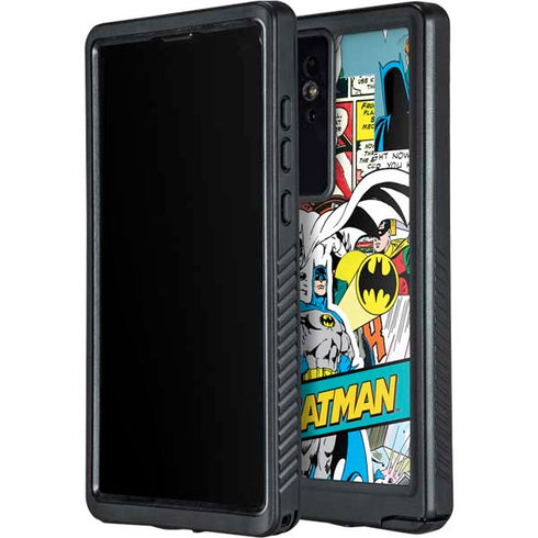 DC Comics Batman Vintage Pose Collage Art Galaxy S24 Ultra Waterproof Case