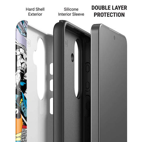 DC Comics Batman Vintage Pose Collage Art Galaxy S26 Impact Case