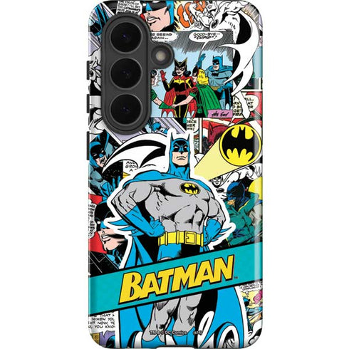 DC Comics Batman Vintage Pose Collage Art Galaxy S26 Plus Impact Case