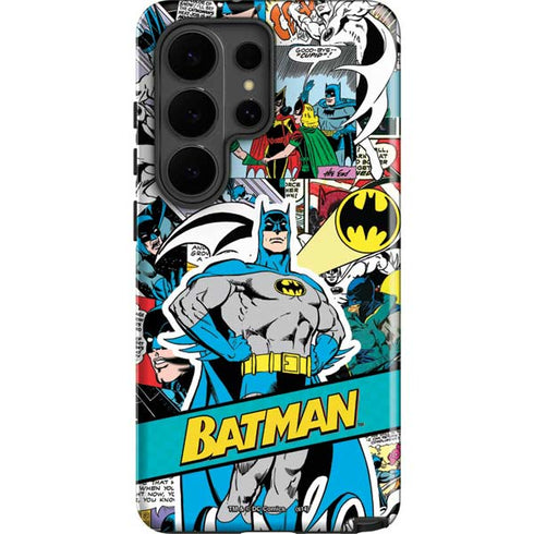 DC Comics Batman Vintage Pose Collage Art Galaxy S26 Ultra Impact Case
