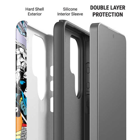 DC Comics Batman Vintage Pose Collage Art Galaxy S26 Ultra Impact Case