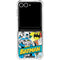 DC Comics Batman Vintage Pose Collage Art Galaxy Z Flip7 Clear Case