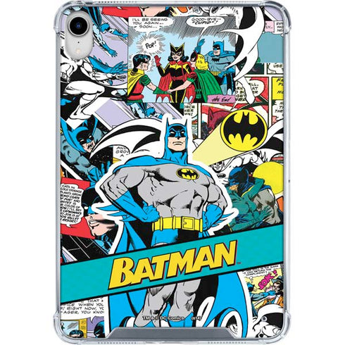 DC Comics Batman Vintage Pose Collage Art iPad 11th Gen (2025) Clear Case