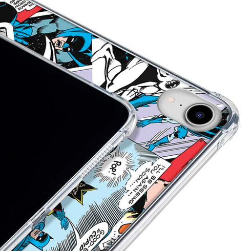 DC Comics Batman Vintage Pose Collage Art iPad 11th Gen (2025) Clear Case