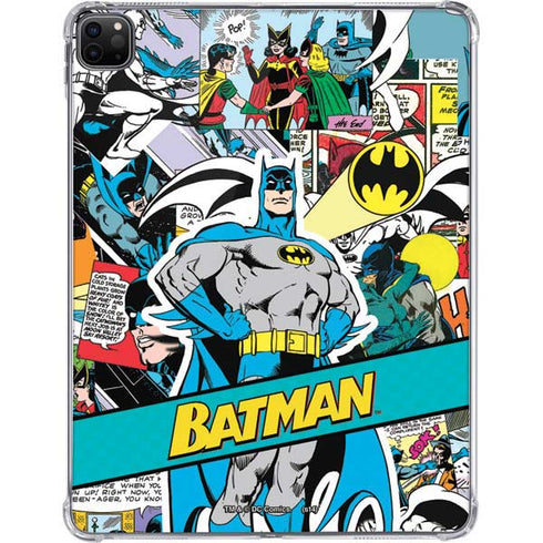 DC Comics Batman Vintage Pose Collage Art iPad Pro 11in (2024) Clear Case