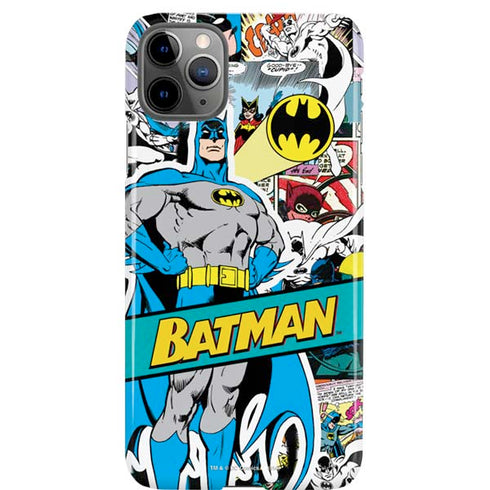 DC Comics Batman Vintage Pose Collage Art iPhone Cases