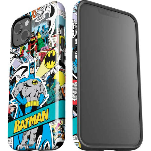 DC Comics Batman Vintage Pose Collage Art iPhone 15 Impact Case