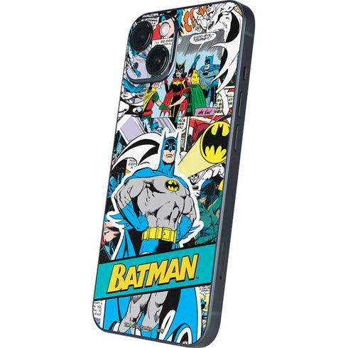 DC Comics Batman Vintage Pose Collage Art iPhone 15 Skin