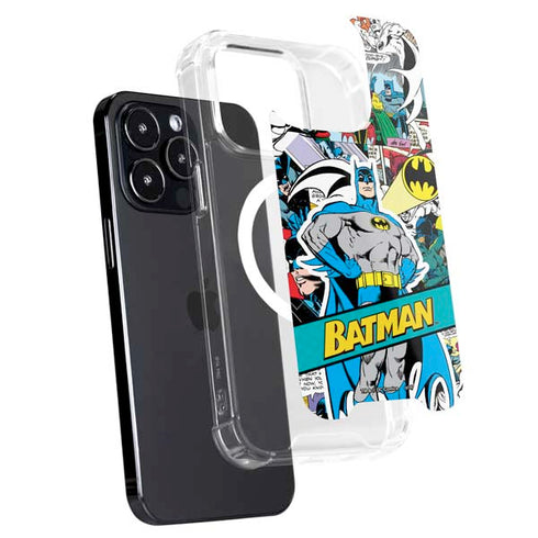 DC Comics Batman Vintage Pose Collage Art iPhone 16 Pro MagSafe Case