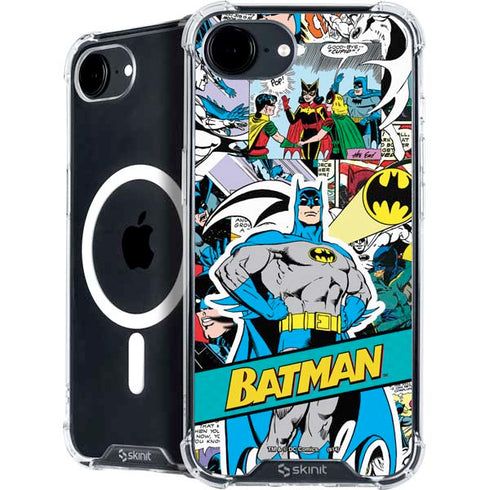DC Comics Batman Vintage Pose Collage Art iPhone 16e MagSafe Case